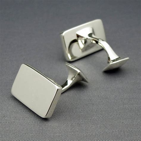 Silver cufflinks 